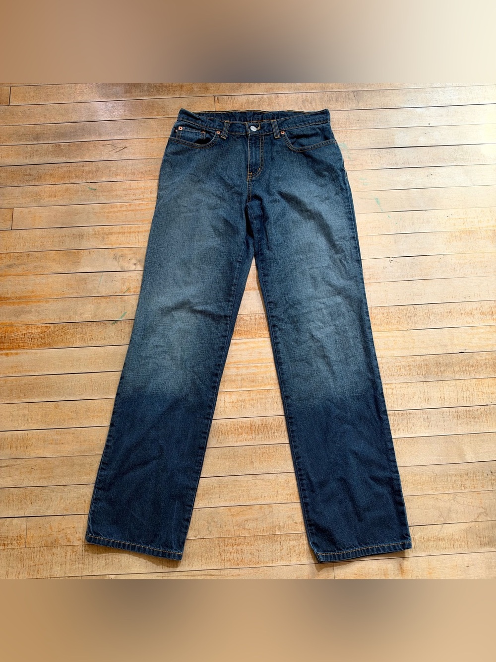 Vintage Ralph Lauren Jeans Women’s 4x32 Blue Dark Wash Relaxed Straight Leg 90s